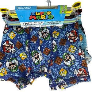 Super Mario Underwear Boxer Briefs Athletic 3 Pairs | Size 2T/3T